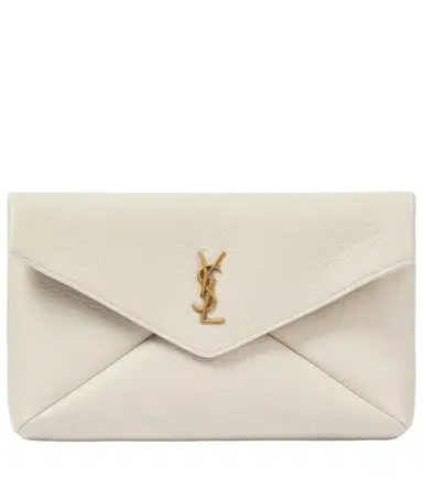 Saint Laurent Cassandre Large leather clutch | Thumbnail 1