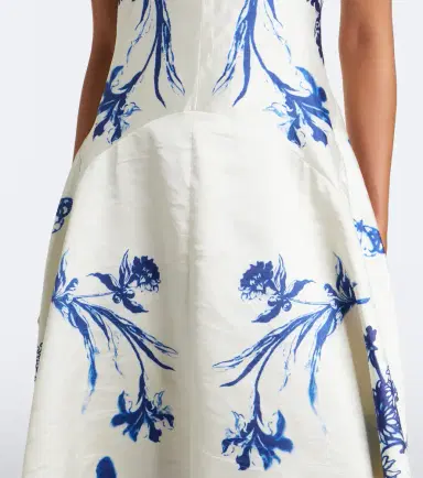 Erdem Floral twill midi dress | Thumbnail 3