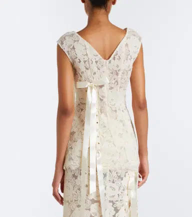 Simone Rocha Unraveling bow-detail lace top | Thumbnail 5 Simone Rocha Unraveling bow-detail lace top | Thumbnail 5
