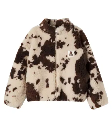 THE NEW SOCIETY Wynn cow-print fleece jacket | Thumbnail 1