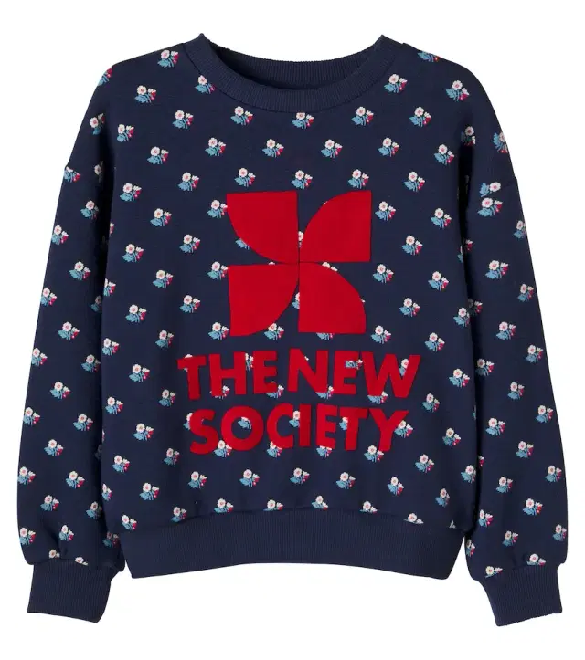 THE NEW SOCIETY TNS printed cotton sweatshirt