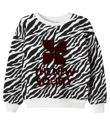 THE NEW SOCIETY TNS zebra-print cotton sweatshirt | Thumbnail 1