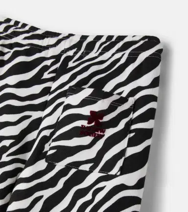 THE NEW SOCIETY Zebra-print cotton jersey sweatpants | Thumbnail 3
