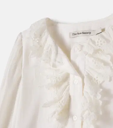 THE NEW SOCIETY Soleil embroidered cotton blouse | Thumbnail 3