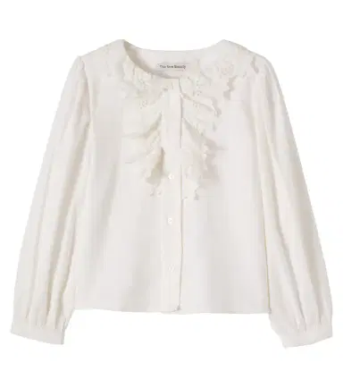 THE NEW SOCIETY Soleil embroidered cotton blouse | Thumbnail 1