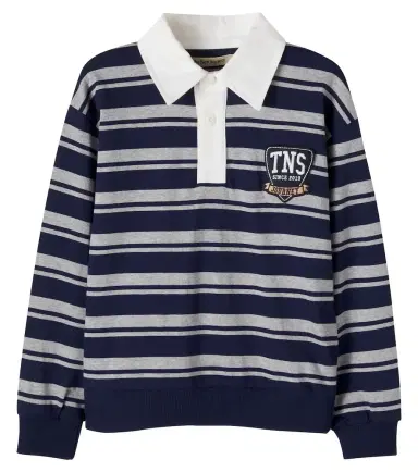 THE NEW SOCIETY Glowee striped cotton polo shirt | Thumbnail 1
