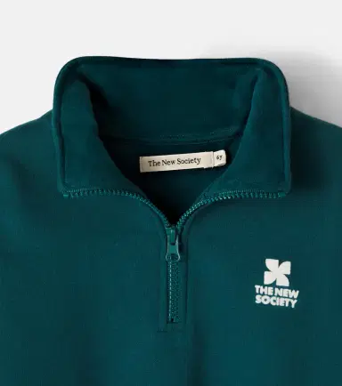 THE NEW SOCIETY Whisper cotton half-zip sweatshirt | Thumbnail 2