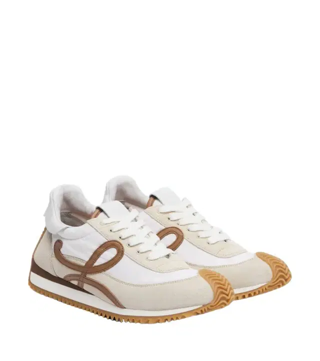 Loewe Flow Runner 2.0 suede-trimmed sneakers