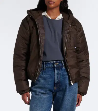Miu Miu Hooded puffer jacket | Thumbnail 3 Miu Miu Hooded puffer jacket | Thumbnail 3