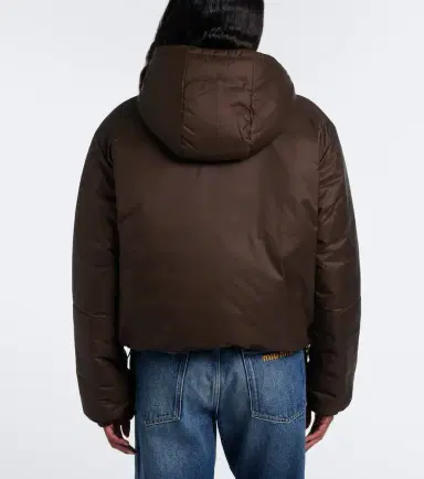 Miu Miu Hooded puffer jacket | Thumbnail 5 Miu Miu Hooded puffer jacket | Thumbnail 5