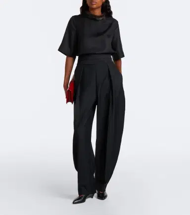 Loulou de Saison Dana silk twill top | Thumbnail 6