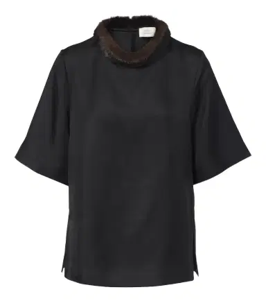 Loulou de Saison Dana silk twill top | Thumbnail 1