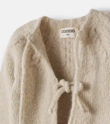 Cozmo Loira Baby tie-detail cardigan | Thumbnail 3