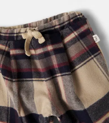 Cozmo Kobe Baby plaid cotton flannel pants | Thumbnail 3