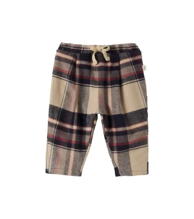 Cozmo Kobe Baby plaid cotton flannel pants
