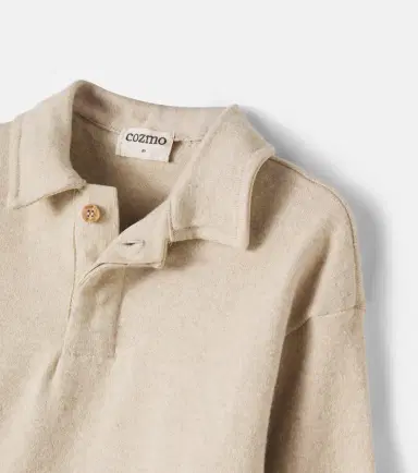 Cozmo Timor cotton-blend polo sweater | Thumbnail 3