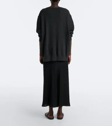 The Row Bakura silk crêpe de chine midi skirt | Thumbnail 6 The Row Bakura silk crêpe de chine midi skirt | Thumbnail 6