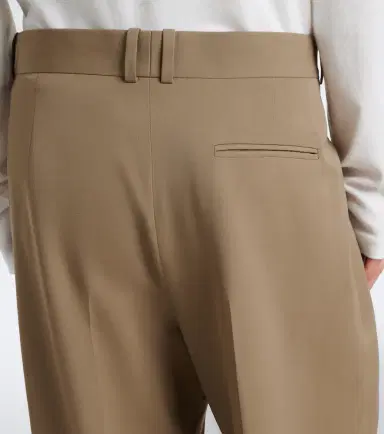 The Row Daniela pleated wool wide-leg pants | Thumbnail 4