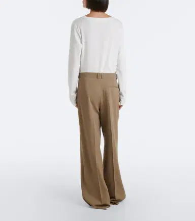 The Row Daniela pleated wool wide-leg pants | Thumbnail 5