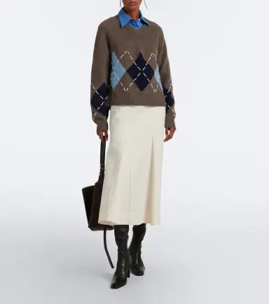 Arch4 Sloane argyle cashmere sweater | Thumbnail 2