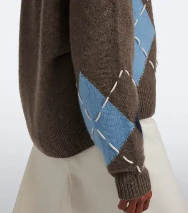 Arch4 Sloane argyle cashmere sweater | Thumbnail 3