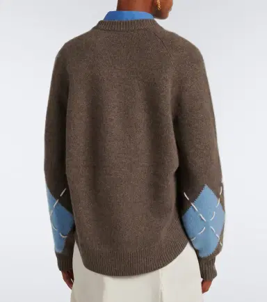 Arch4 Sloane argyle cashmere sweater | Thumbnail 5