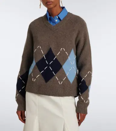Arch4 Sloane argyle cashmere sweater | Thumbnail 6