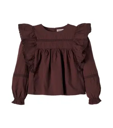 Cozmo Dalia embroidered cotton voile blouse | Thumbnail 1