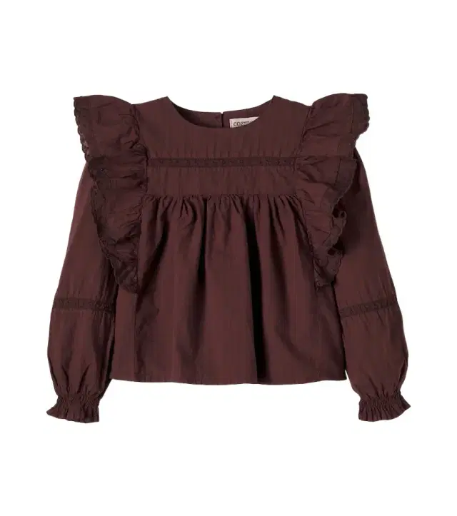 Cozmo Dalia embroidered cotton voile blouse