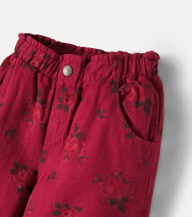 Cozmo Atenas floral cotton twill pants | Thumbnail 2