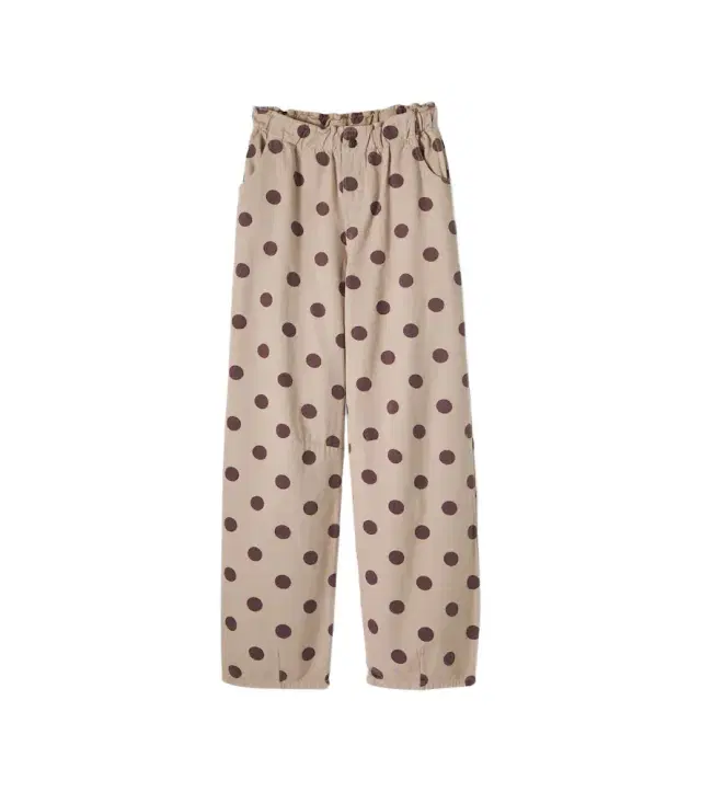 Cozmo Polka-dot cotton twill pants