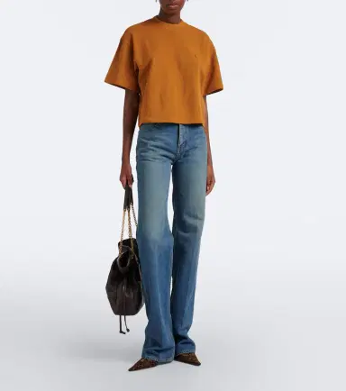 Saint Laurent Cassandre oversized cotton piqué T-shirt | Thumbnail 4
