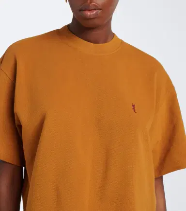 Saint Laurent Cassandre oversized cotton piqué T-shirt | Thumbnail 5