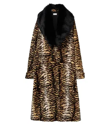 Nour Hammour Nina tiger-print shearling coat | Thumbnail 1 Nour Hammour Nina tiger-print shearling coat | Thumbnail 1