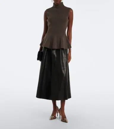 Nour Hammour Lenley leather skirt | Thumbnail 3 Nour Hammour Lenley leather skirt | Thumbnail 3