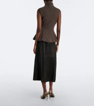 Nour Hammour Lenley leather skirt | Thumbnail 6 Nour Hammour Lenley leather skirt | Thumbnail 6