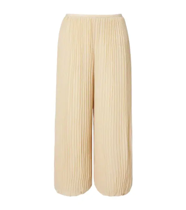 Pleated chiffon balloon pants