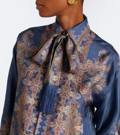 Zimmermann Valiant paisley silk blouse | Thumbnail 2 Zimmermann Valiant paisley silk blouse | Thumbnail 2