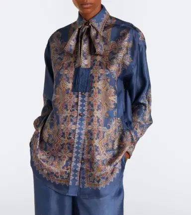 Zimmermann Valiant paisley silk blouse | Thumbnail 3 Zimmermann Valiant paisley silk blouse | Thumbnail 3