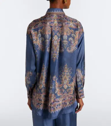 Zimmermann Valiant paisley silk blouse | Thumbnail 4 Zimmermann Valiant paisley silk blouse | Thumbnail 4