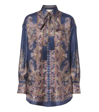 Zimmermann Valiant paisley silk blouse | Thumbnail 1 Zimmermann Valiant paisley silk blouse | Thumbnail 1