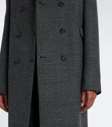 Prada Checked virgin wool coat | Thumbnail 3 Prada Checked virgin wool coat | Thumbnail 3