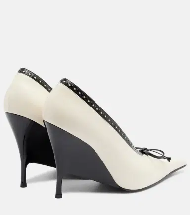 Alexander McQueen Koko leather wedge pumps | Thumbnail 2