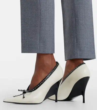 Alexander McQueen Koko leather wedge pumps | Thumbnail 4