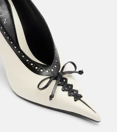 Alexander McQueen Koko leather wedge pumps | Thumbnail 6