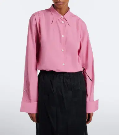 Prada Oversized cotton poplin shirt | Thumbnail 3 Prada Oversized cotton poplin shirt | Thumbnail 3