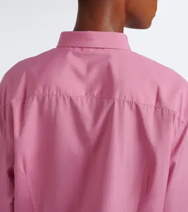 Prada Oversized cotton poplin shirt | Thumbnail 4 Prada Oversized cotton poplin shirt | Thumbnail 4