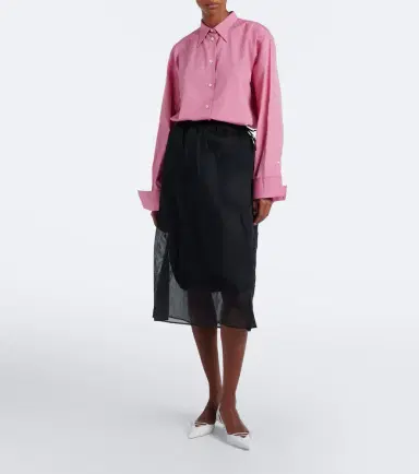 Prada Oversized cotton poplin shirt | Thumbnail 7 Prada Oversized cotton poplin shirt | Thumbnail 7