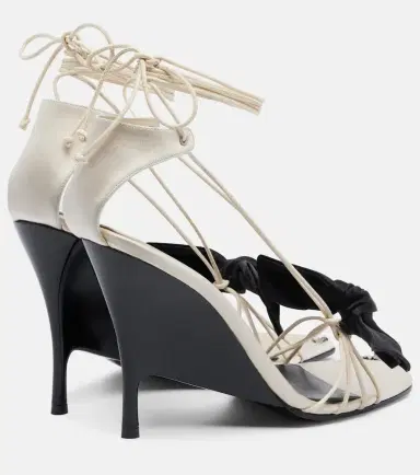 Alexander McQueen Koko bow-detail wedge sandals | Thumbnail 4