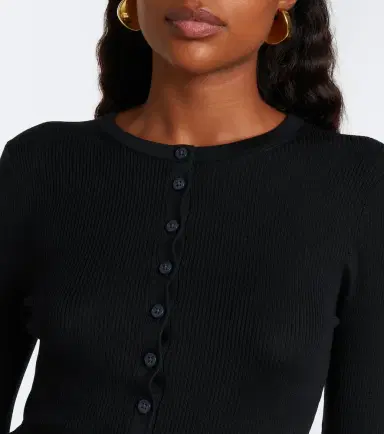 Simkhai Susanne ribbed silk and cashmere bodysuit | Thumbnail 2
